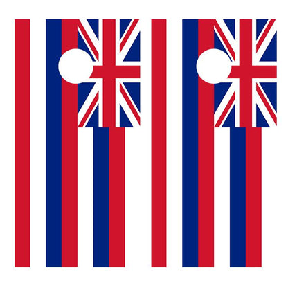 Flag of Hawaii Corn hole Board Decal Wrap