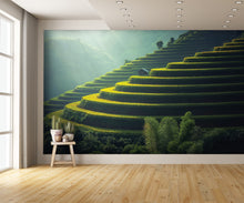 Hillside Rice Field Terraces Wall Mural