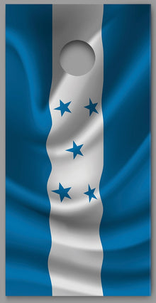 Honduras Waving Flag Design Cornhole Decal Wrap