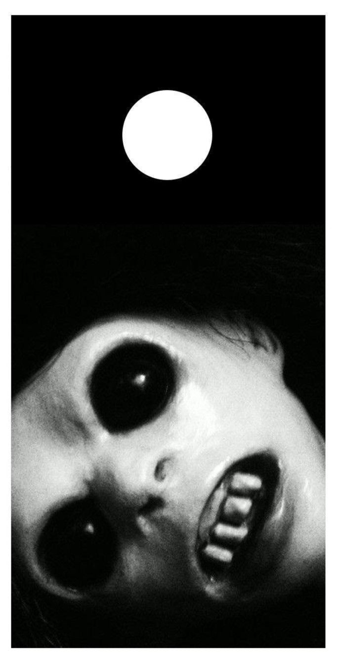 Scary Horror Face Halloween Corn hole Board Decal Wrap - Let's Print Big