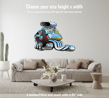 Car Art Cartoon Hotrod Engine Wall Decal