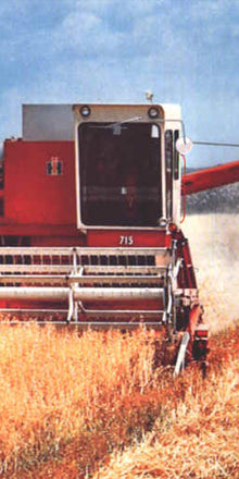 IH Combine Wheat 715 Farm Corn hole Decal Harvest Wrap - Let's Print Big