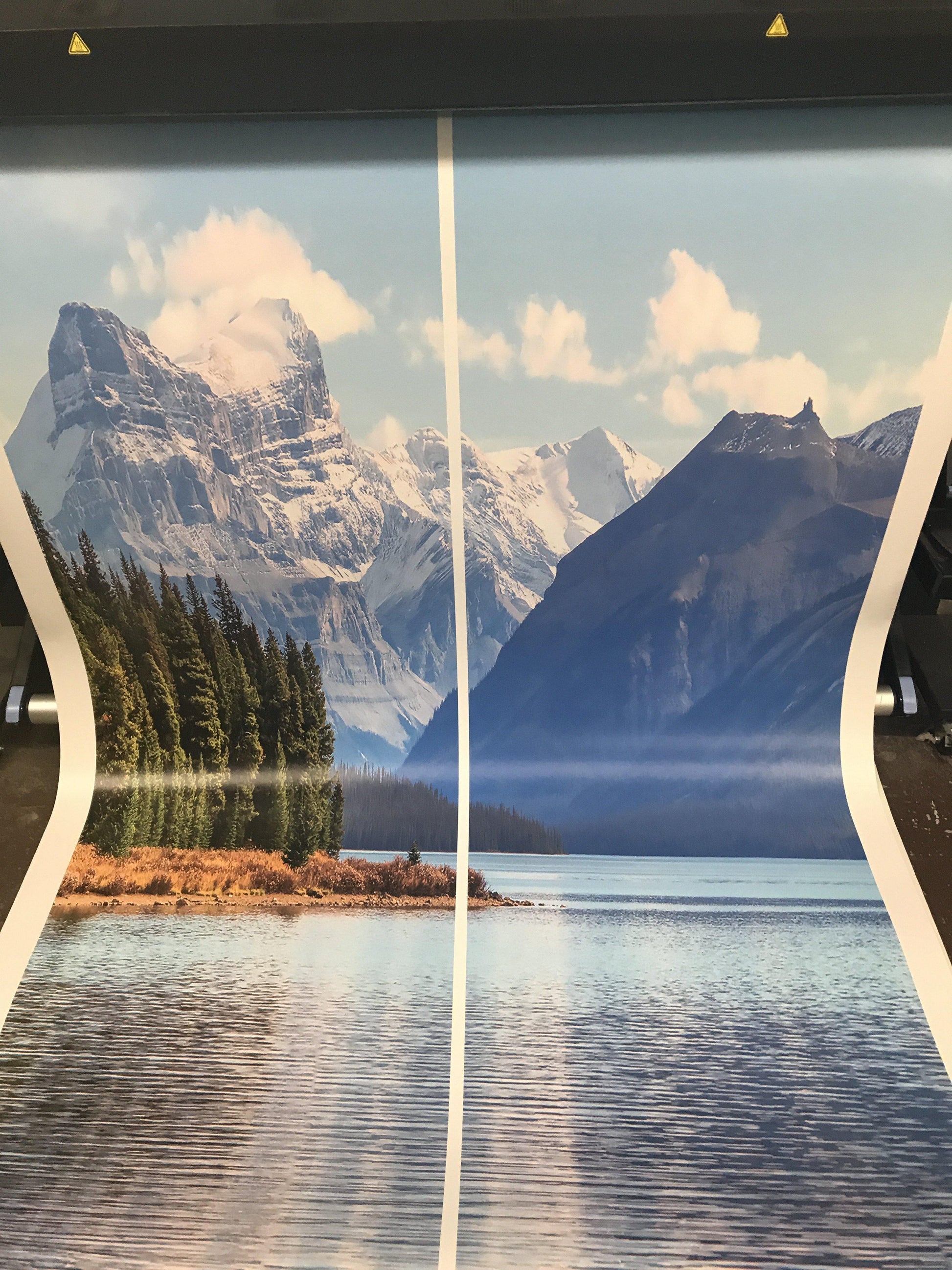 Maligne Lake View Wallpaper Mountain Wallpaper Mural