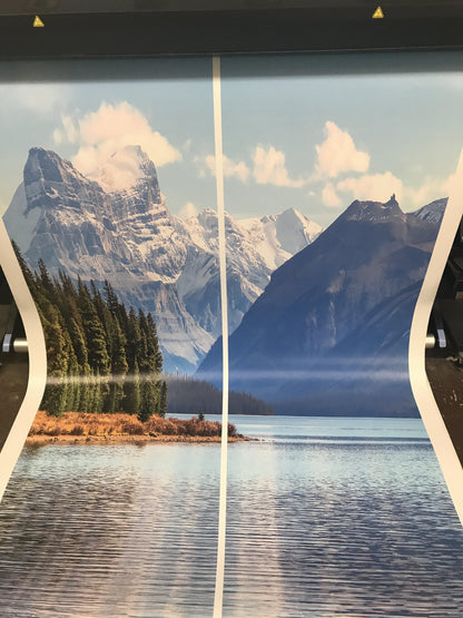 Maligne Lake View Wallpaper Mountain Wallpaper Mural