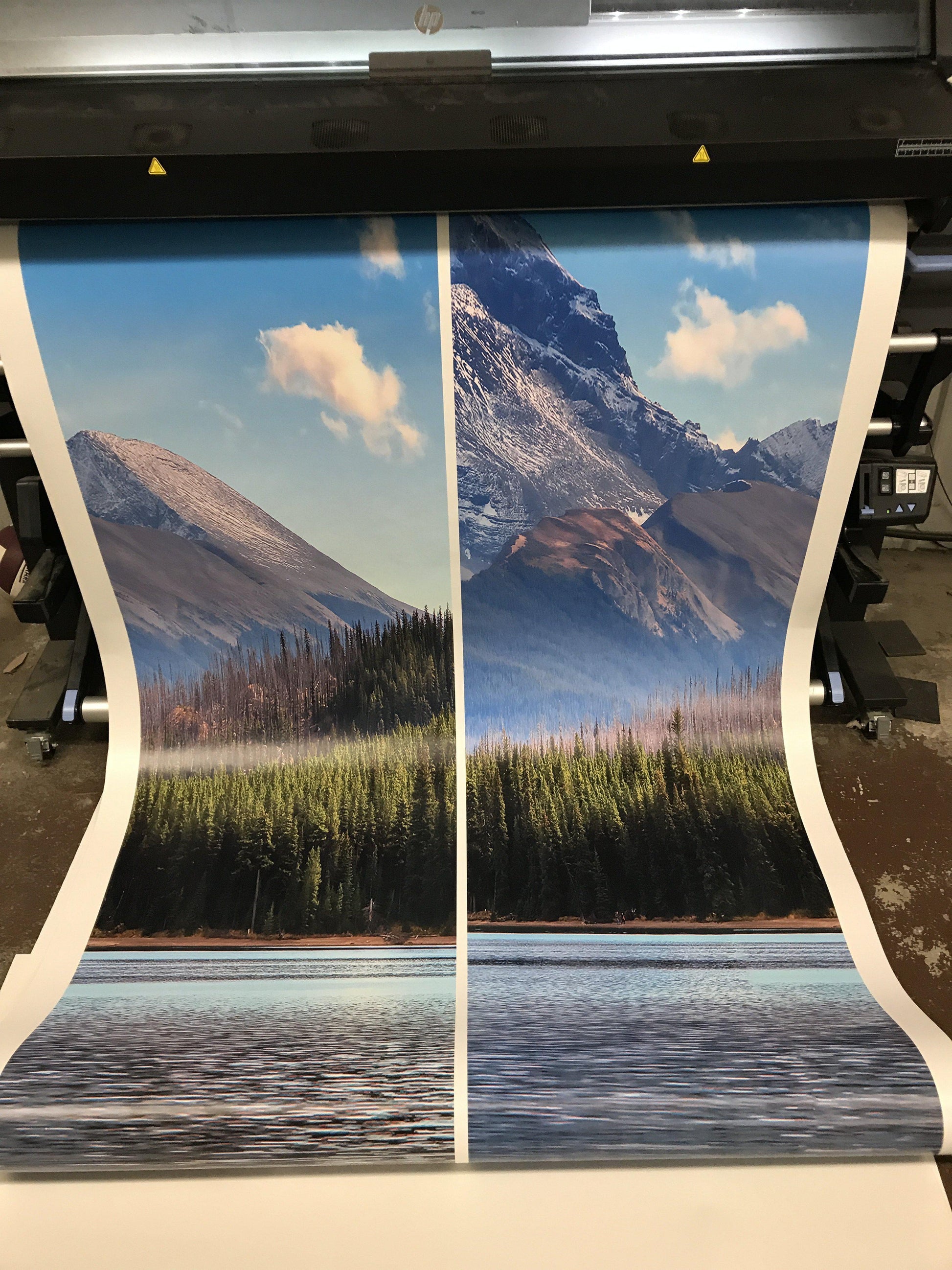 Maligne Lake View Wallpaper Mountain Wallpaper Mural