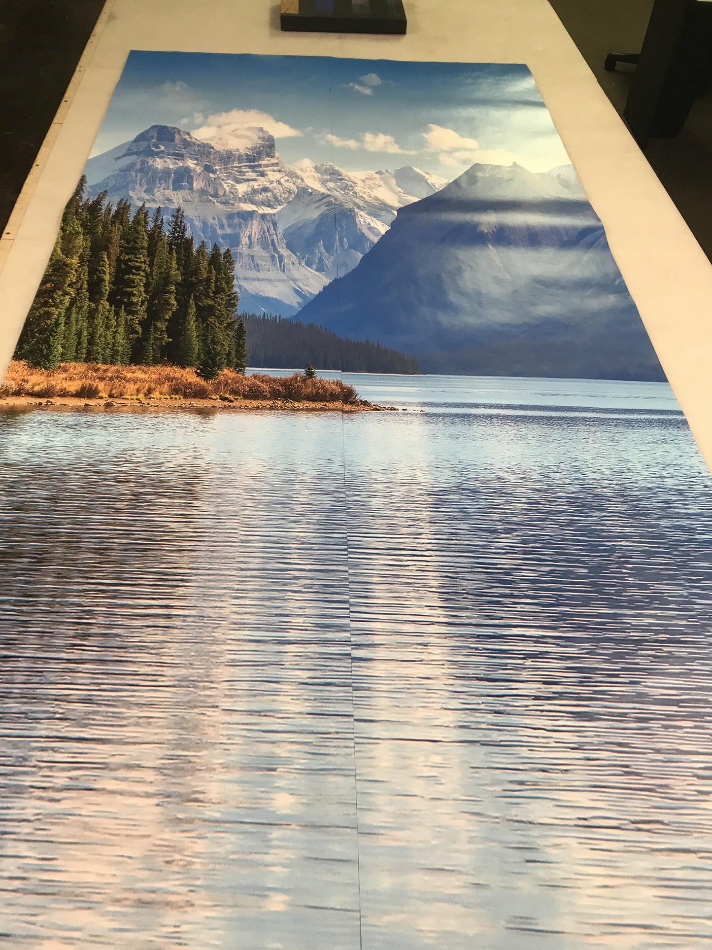 Maligne Lake View Wallpaper Mountain Wallpaper Mural