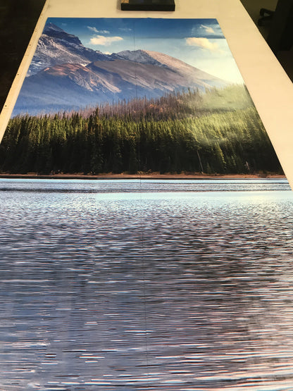 Maligne Lake View Wallpaper Mountain Wallpaper Mural