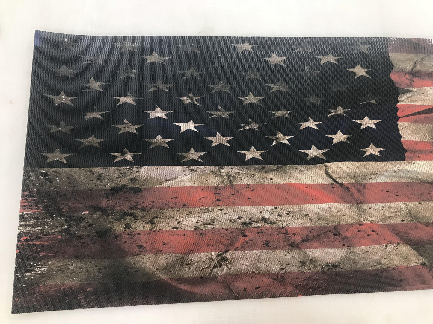 Rear Window Decals American Flag Weathered for truck Graphic