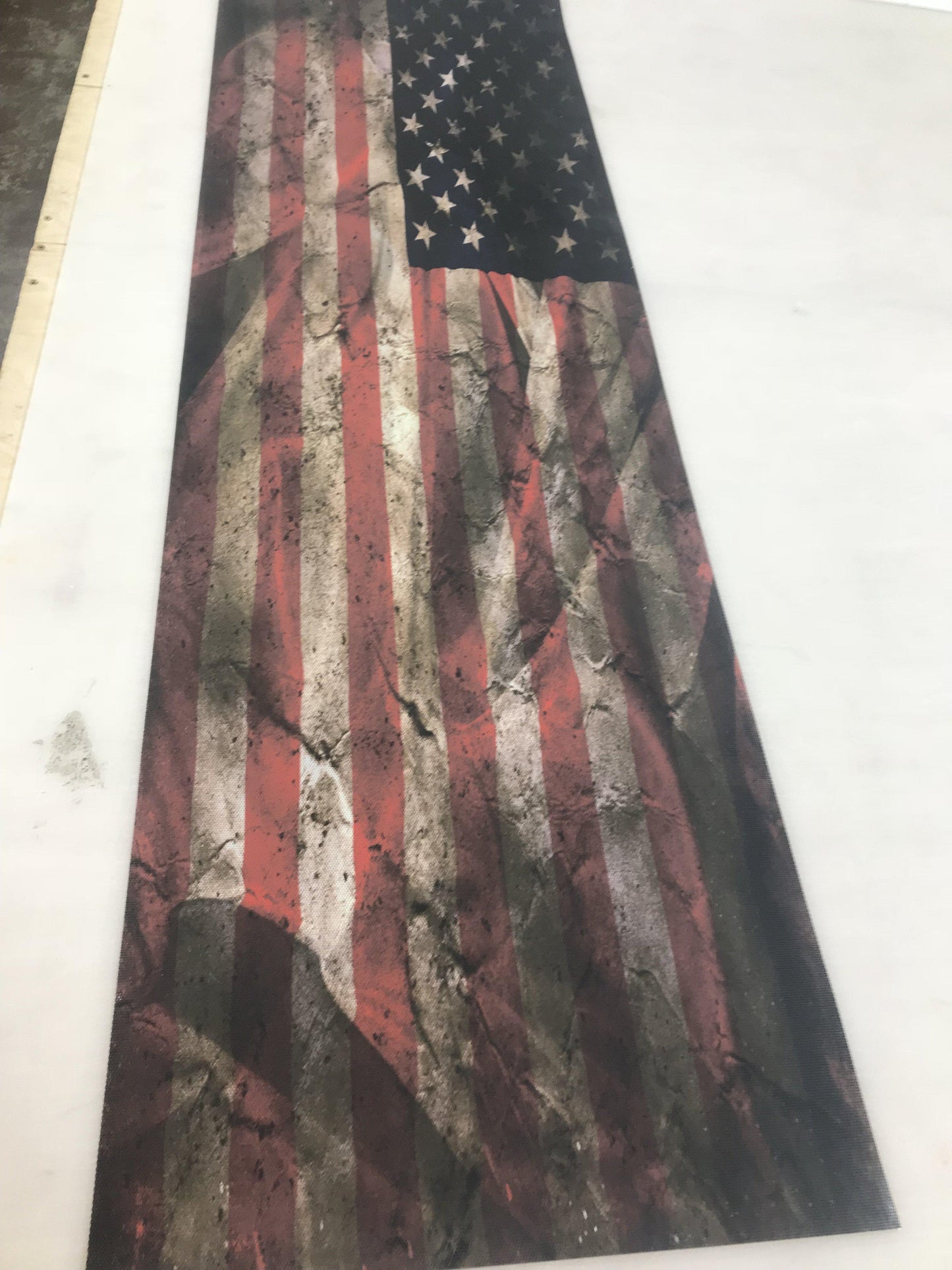 Rear Window Decals American Flag Weathered for truck Graphic