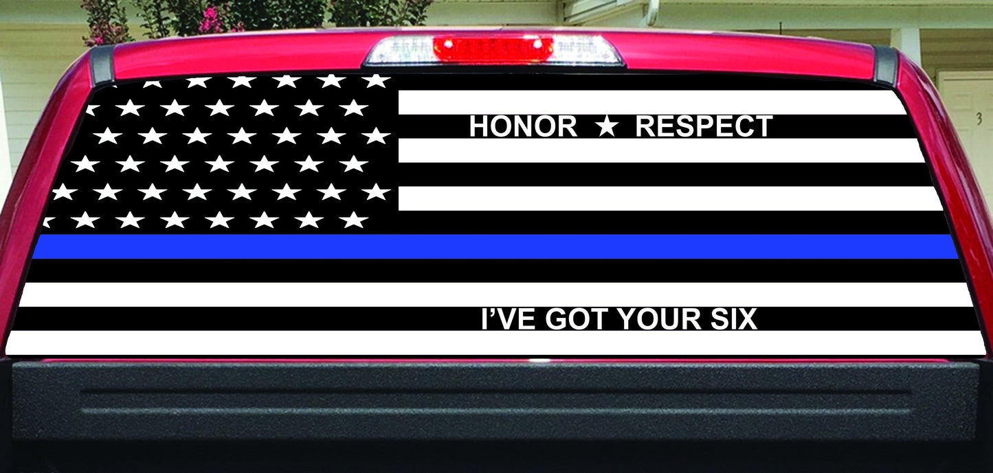 I've Got Your Six Type B Rear Window Decal