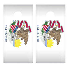 Flag of Illinois Cornhole Board Decal Wraps