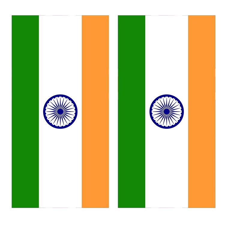 Flag of India Cornhole Board Decal Wraps