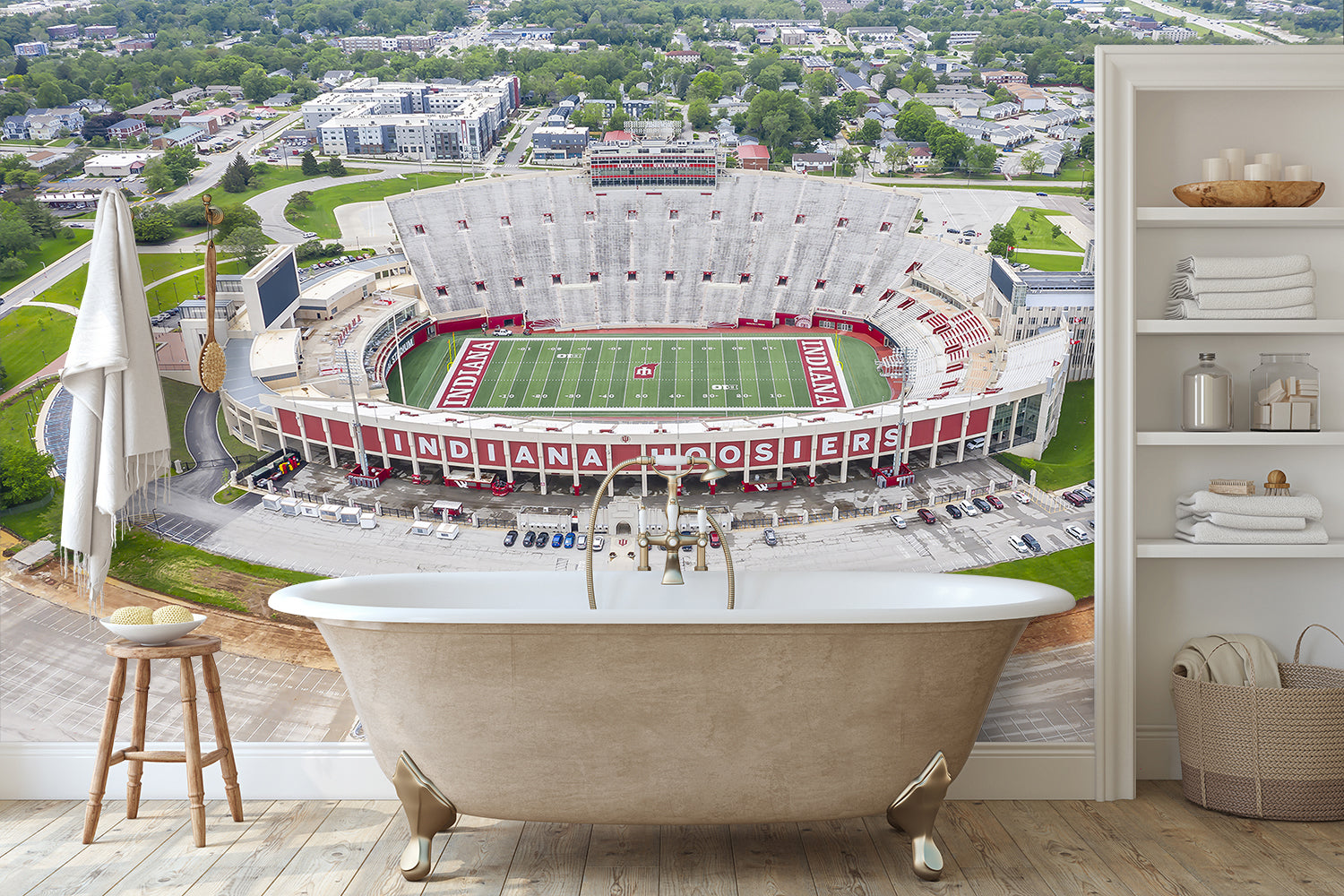 Indiana University Aerial Image Football Stadium Wall Mural