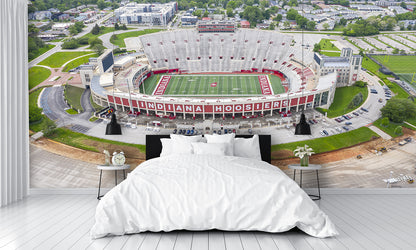 Indiana University Aerial Image Football Stadium Wall Mural