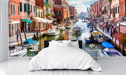 Island Murano in Venice Italy Wall Mural