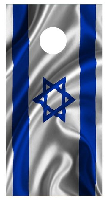 Flag of Israel Corn hole Board Decal Wrap