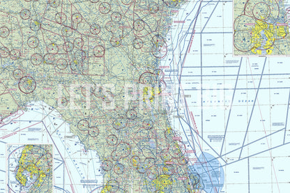 Aeronautical Chart Jacksonville Wall Mural