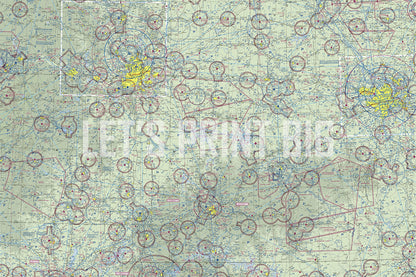 Aeronautical Chart Kansas City Wall Mural