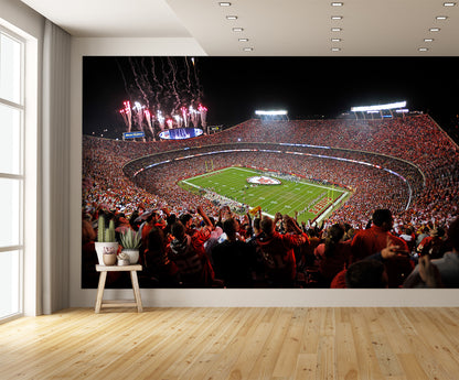 Arrowhead Football Kansas City Chiefs What State Wall Mural extra room