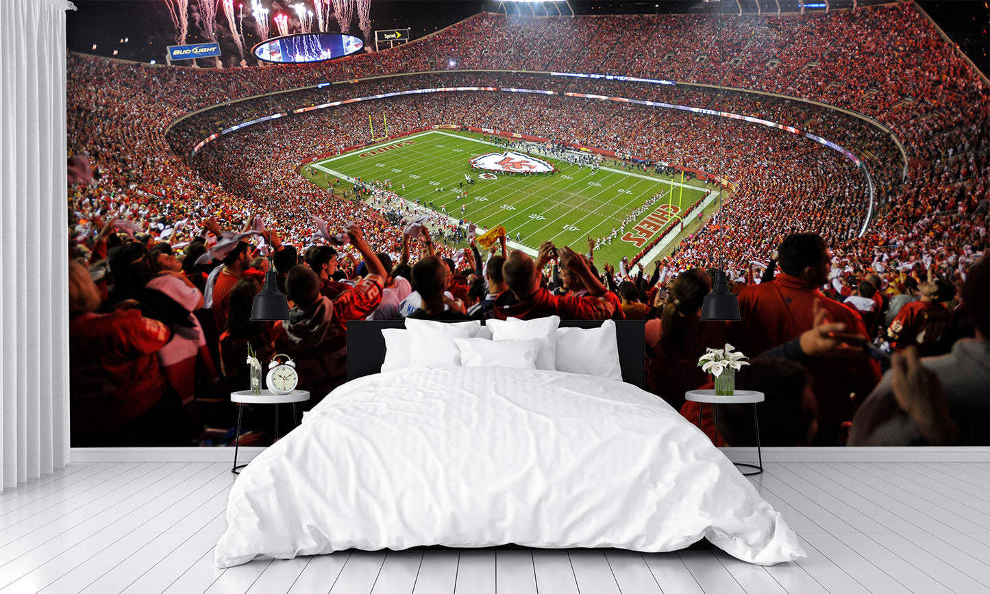 Arrowhead Football Kansas City Chiefs What State Wall Mural bedroom