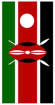 Flag of Kenya Cornhole Board Decal Wraps
