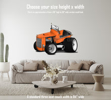 Orange Custom Keybucket Mini Car Art Wall Decal
