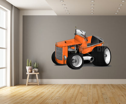 Orange Custom Keybucket Mini Car Art Wall Decal