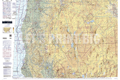 Aeronautical Chart Klamath Falls Wall Mural
