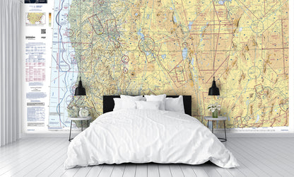 Aeronautical Chart Klamath Falls Wall Mural