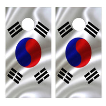 Flag of Korea Cornhole Board Decal Wraps