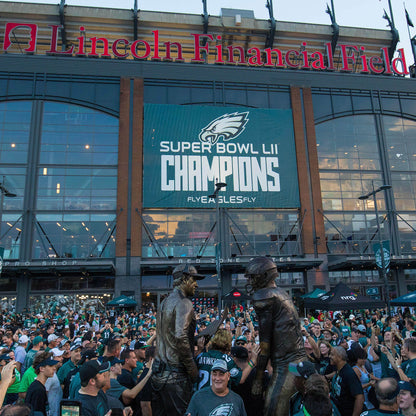Outside of the Lincoln Financial Field Stadium Wall Mural