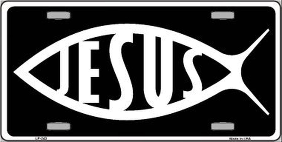 Jesus Fish License Plate Car Tag