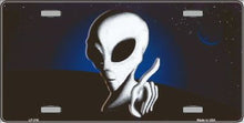 Space Alien License Plate Car Tag