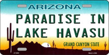 Paradise In Lake Havasu Arizona License Plate Car Tag