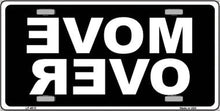 Move Over Black Mirror View License Plate Car Tag
