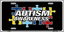 Autism Awareness License Plate Car Tag