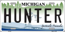 Hunter Michigan State License Plate Car Tag