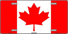 Canadian Flag License Plate Car Tag