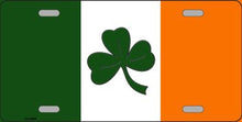 Shamrock Irish Flag License Plate Car Tag - LPB