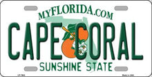 Cape Coral Florida License Plate Car Tag