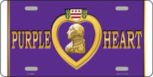 Purple Heart License Plate Car Tag