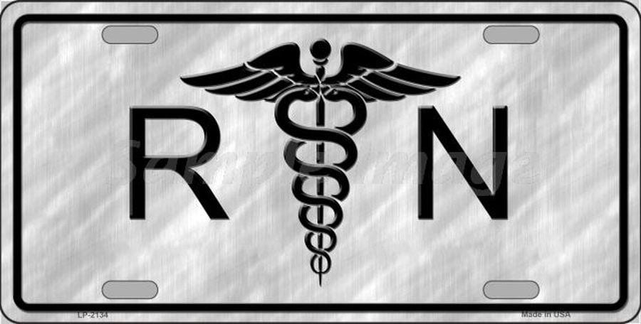 RN Nurse License Plate Car Tag