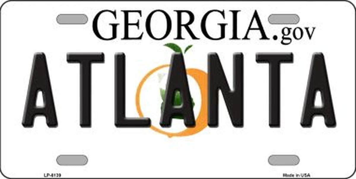 Atlanta Georgia License Plate Car Tag