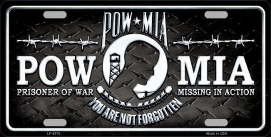 POW MIA License Plate Car Tag
