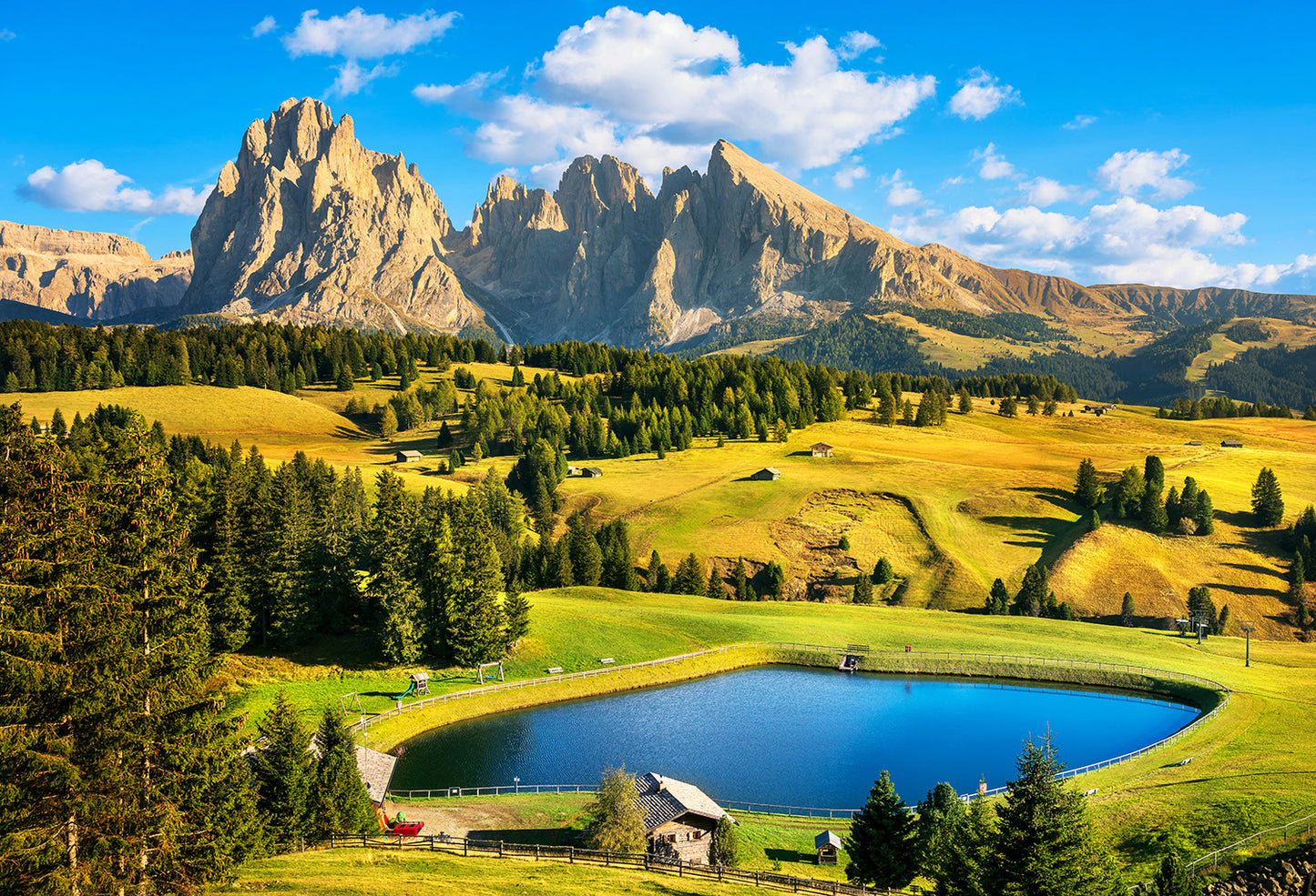 Early Morning Lake in the Mountains Wall Mural