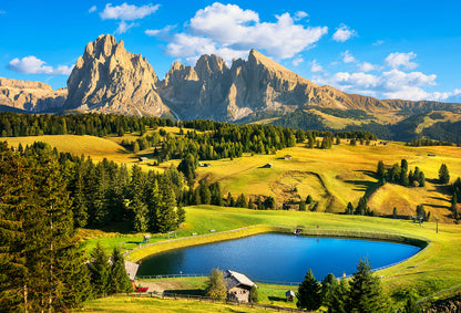 Early Morning Lake in the Mountains Wall Mural