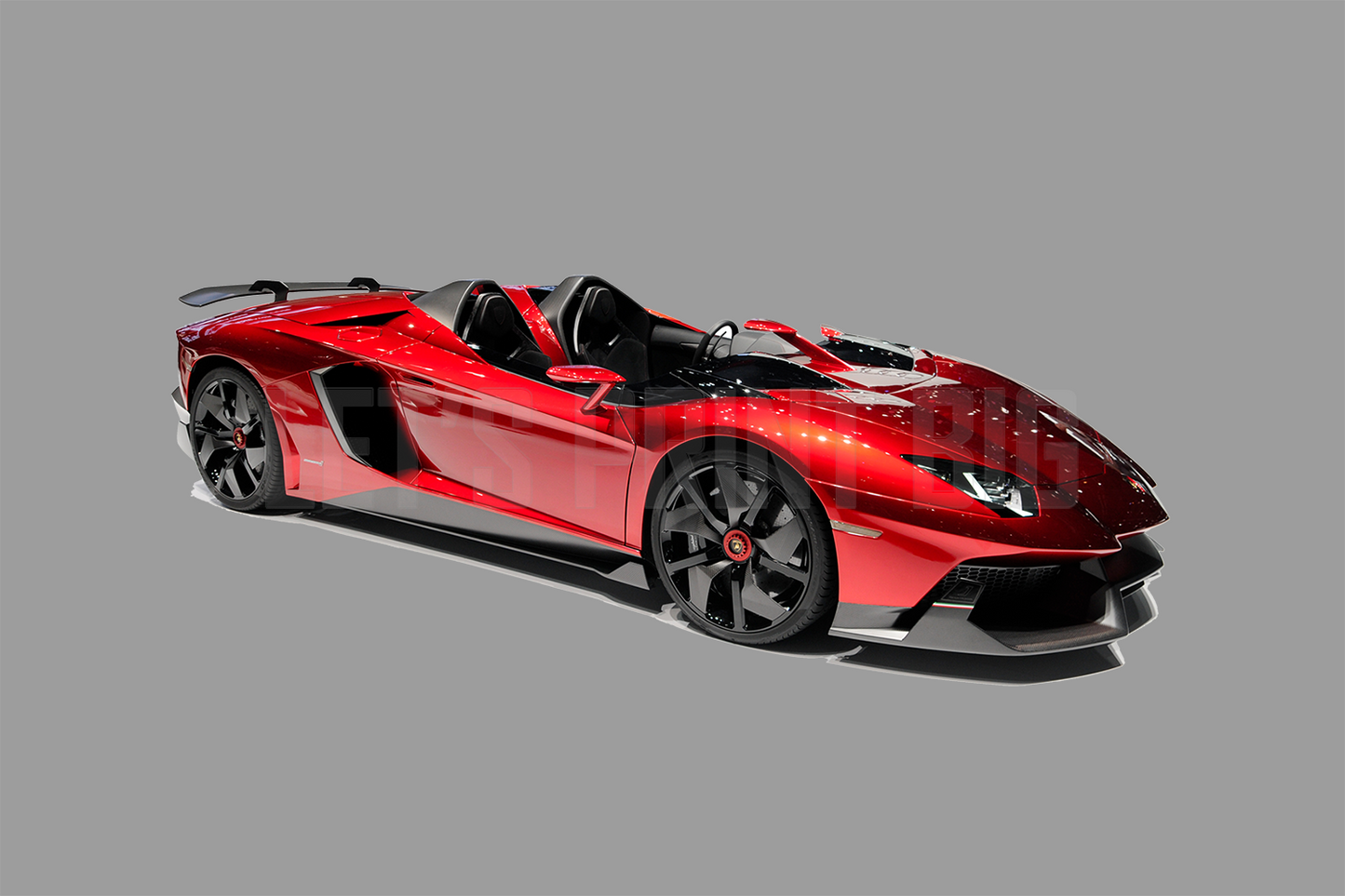 Car Art Red Lamborghini Convertible WALL DECAL REMOVABLE REPOSITIONABLE