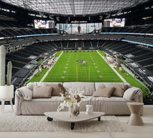 Las Vegas Raiders Wallpaper Allegiant Stadium Wall Mural living room couch