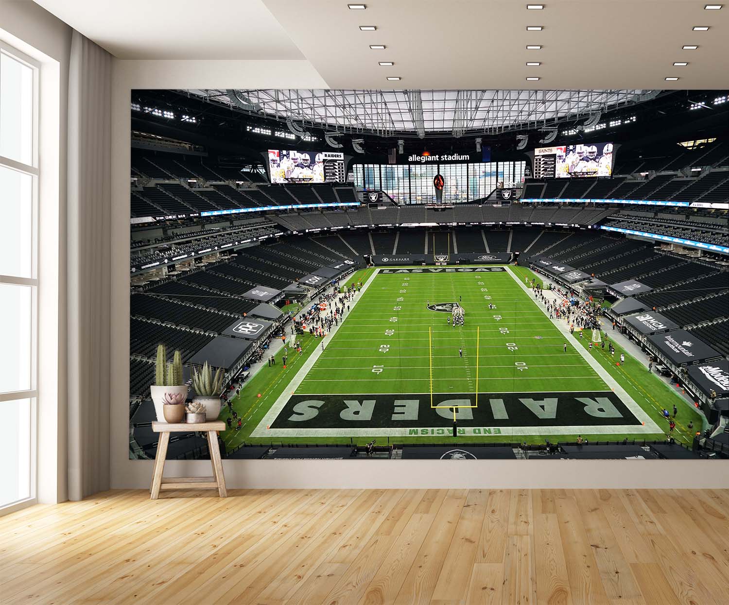 Las Vegas Raiders Wallpaper Allegiant Stadium Wall Mural extra room
