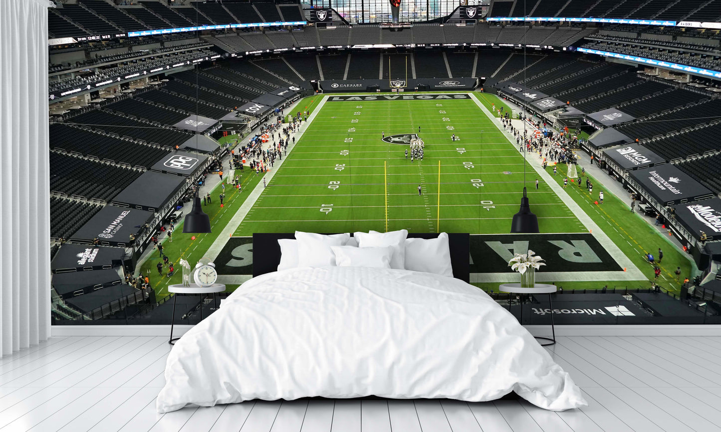 Las Vegas Raiders Wallpaper Allegiant Stadium Wall Mural bedroom